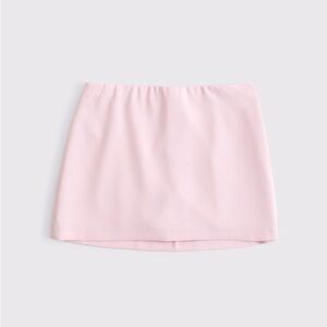 Abercrombie & Fitch Mid Rise Scarlett Mini Skort Light Pink
